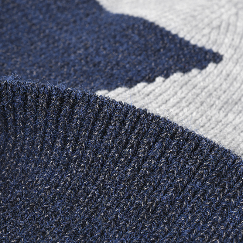 Fleece-verdickte warme kalte Mütze Herren Farblich passende Ohrenschützer Verdickter großer Kopfumfang Herbst- und Winterwoll-Strickmütze Damen_voghion.com