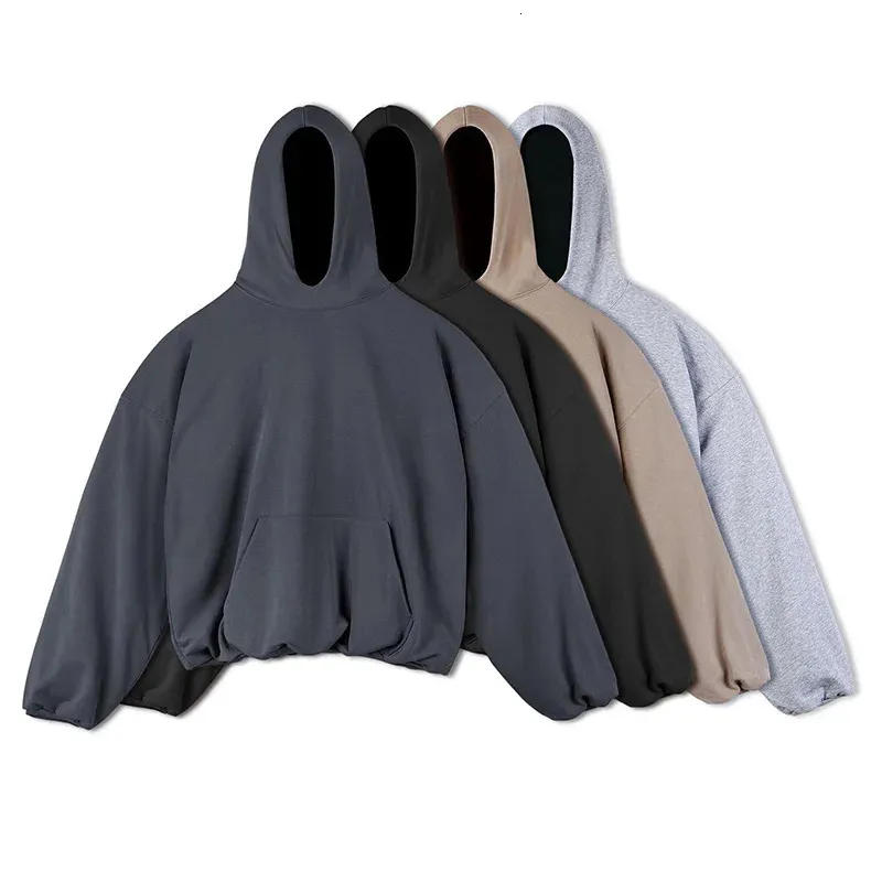 Herren Einfarbig Doppellagig Übergroßer Reißverschluss Baumwolle Retro Hochwertiger Hoodie Frühling/Sommer Casual Streetwear R250219_voghion.com