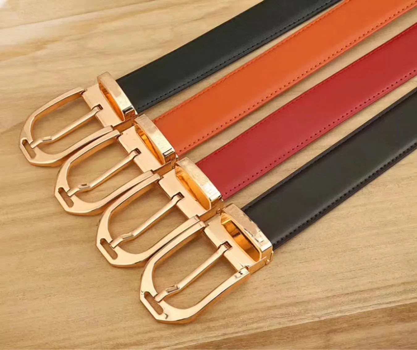 Sommer Frühling Modedesign Mann Schnalle reine Farbe schwarzen Gürtel hohe Qualität Fa Shion für Frauen echtes Gold Gürtel Geschenk_voghion.com