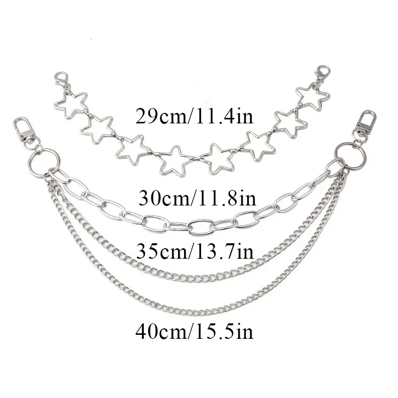 Y2k Metalen Parelband Tassen Meerlaags Voor Handtas DIY Handvatten Ster Hanger Schoudertas Ketting Accessoires 241028_voghion.com