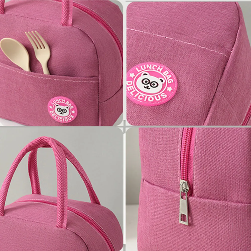 Kühltasche mit großer Kapazität, wasserdicht, Oxford, tragbar, mit Reißverschluss, Thermotaschen für Frauen, isolierte Lunchbox, Picknick-Lebensmitteltasche_voghion.com