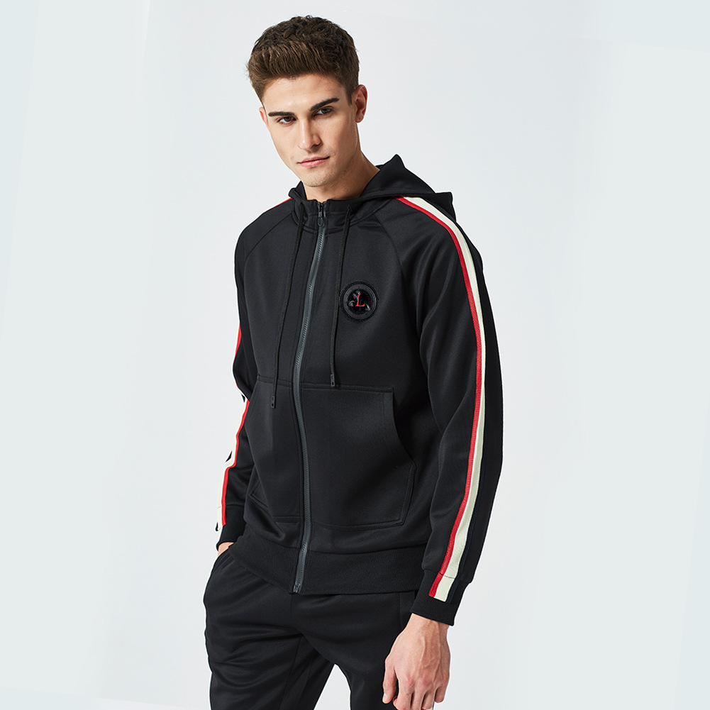 Men's Clothing New Trend Hooded Sweater Suit Outdoor Sports_voghion.com