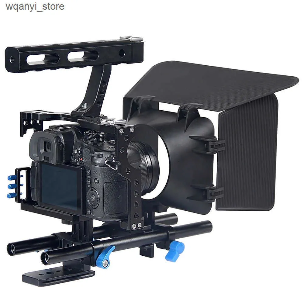Stabilisatoren A7 Videostabilisator Kamerakäfeg Grëff Dsrl Buerrigg Fir GH4 A6300 A6500 A7S A7R A7Rii A7Sii Filmkäfeg_voghion.com