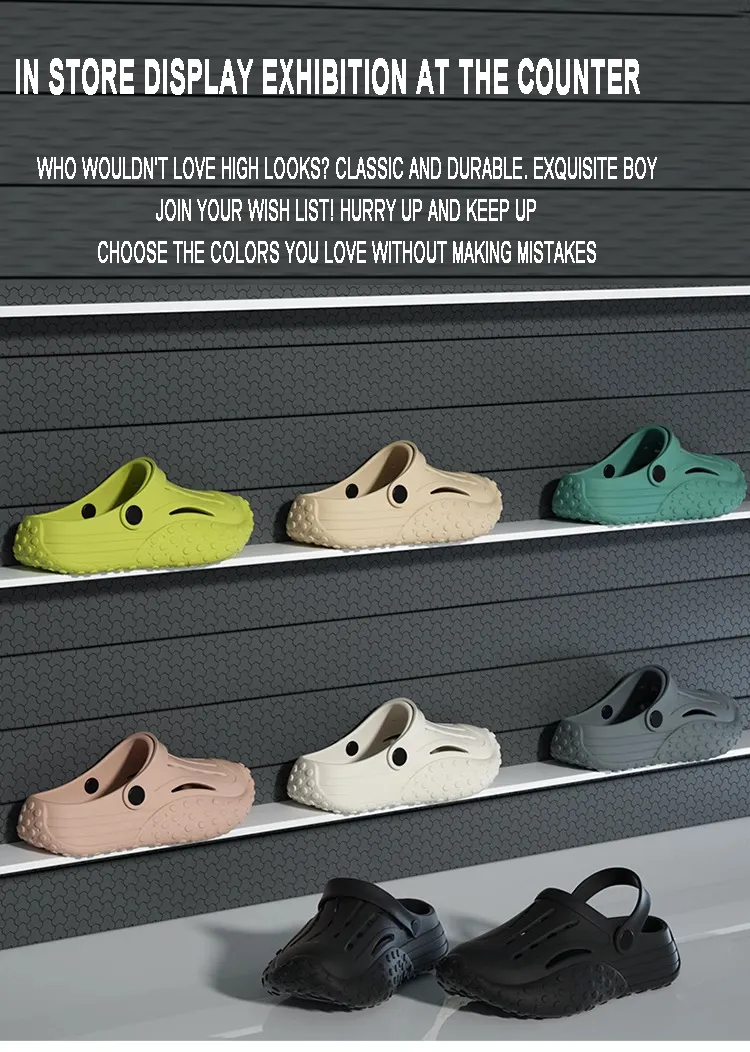 Feeg wie auf Kot treten EVA dick besohlte perforierte Schuhe lässiger Sporttrend zwei tragen Sandalen Männer und Frauen_voghion.com