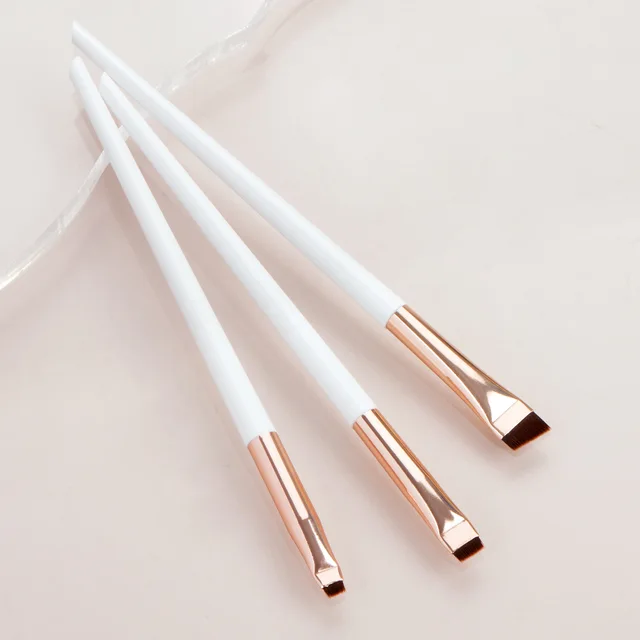3 Pcs edge oblique head eyebrow outline eyeliner ultra-thin eyeshadow brush makeup tools_voghion.com