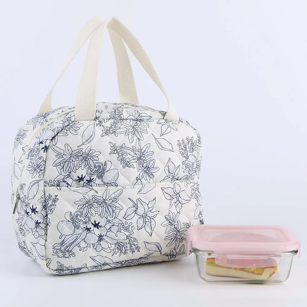 Insulated Lunchbox Storage With Aluminum Foil Quilted Thermal Lunch Box Bag Multi-Function For Work Office School_voghion.com
