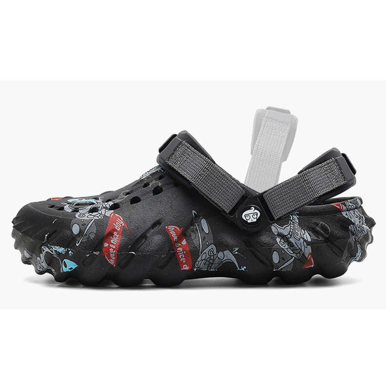 Sandali alla moda con punta in gomma perforata esterna da uomo_voghion.com