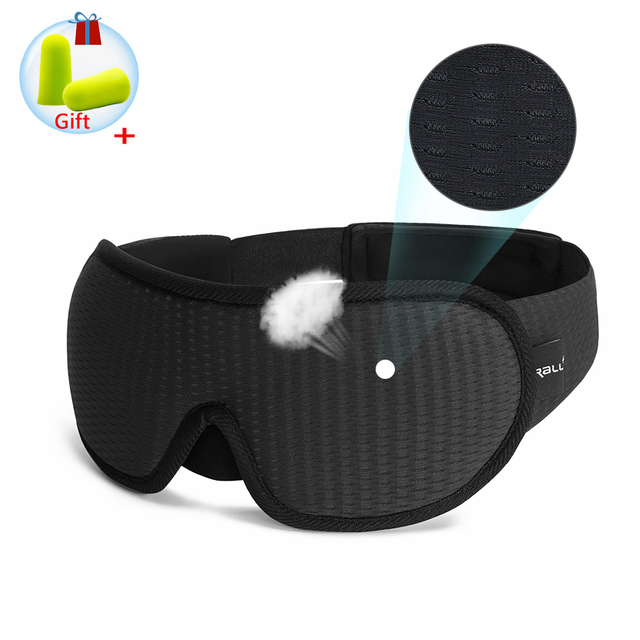 Mască de somn 3D, mască de somn cu lumină, pentru ochi, mască de somn moale, ajutor pentru ochi, pentru călătorii, Eyeshade, noapte, respirabil, Slaapmask_voghion.com