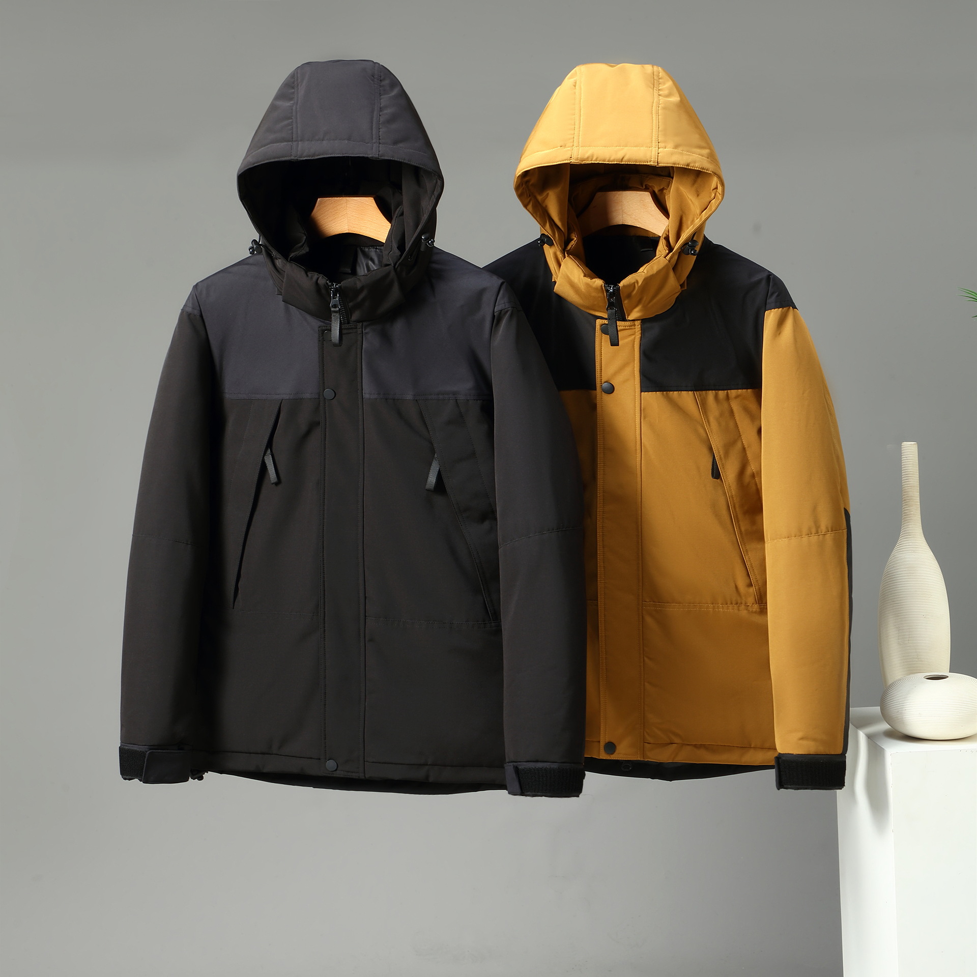 Ropa de hombre Chaqueta de algodón de seda para hombres y mujeres, chaqueta de algodón gruesa de invierno para exteriores para hombre_voghion.com