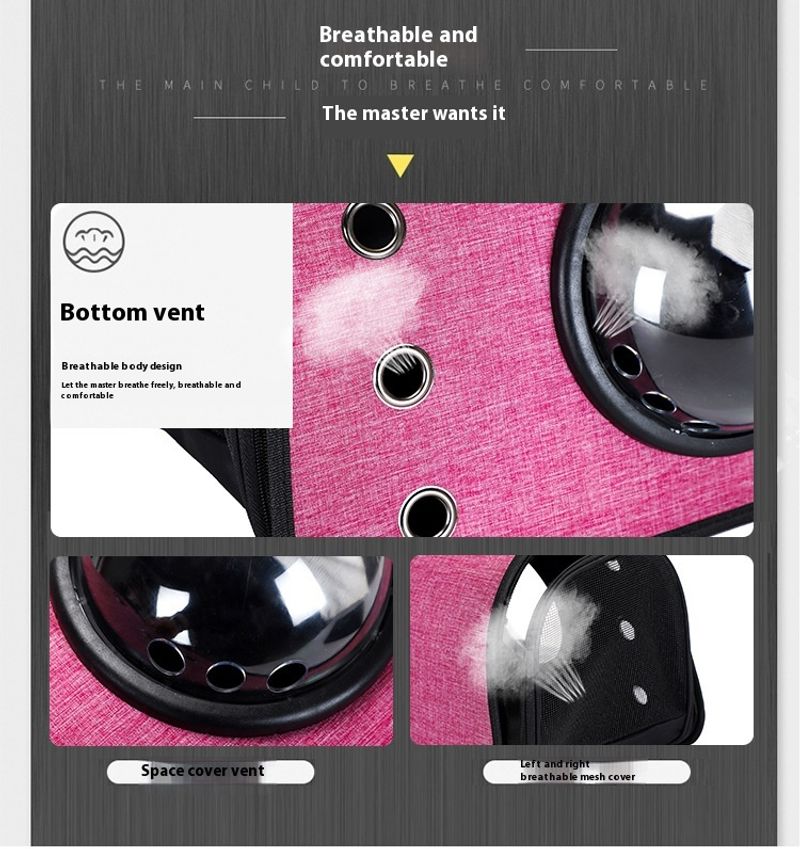 Katzentasche, neue zusammenklappbare tragbare Rauapsel-Haustiertasche aus Oxford-Stoff für den Außenbereich, tragbarer,_voghion.com