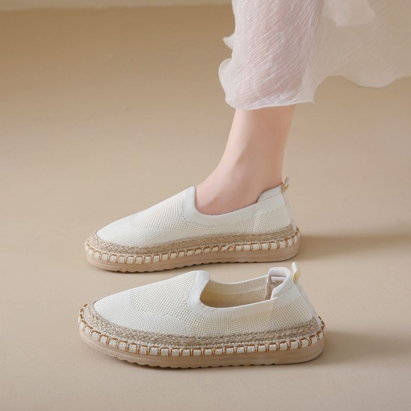 Fisherman Women 2024 summer new mesh surface breathable casual single soft sole non-slip slip-on cloth shoes_voghion.com