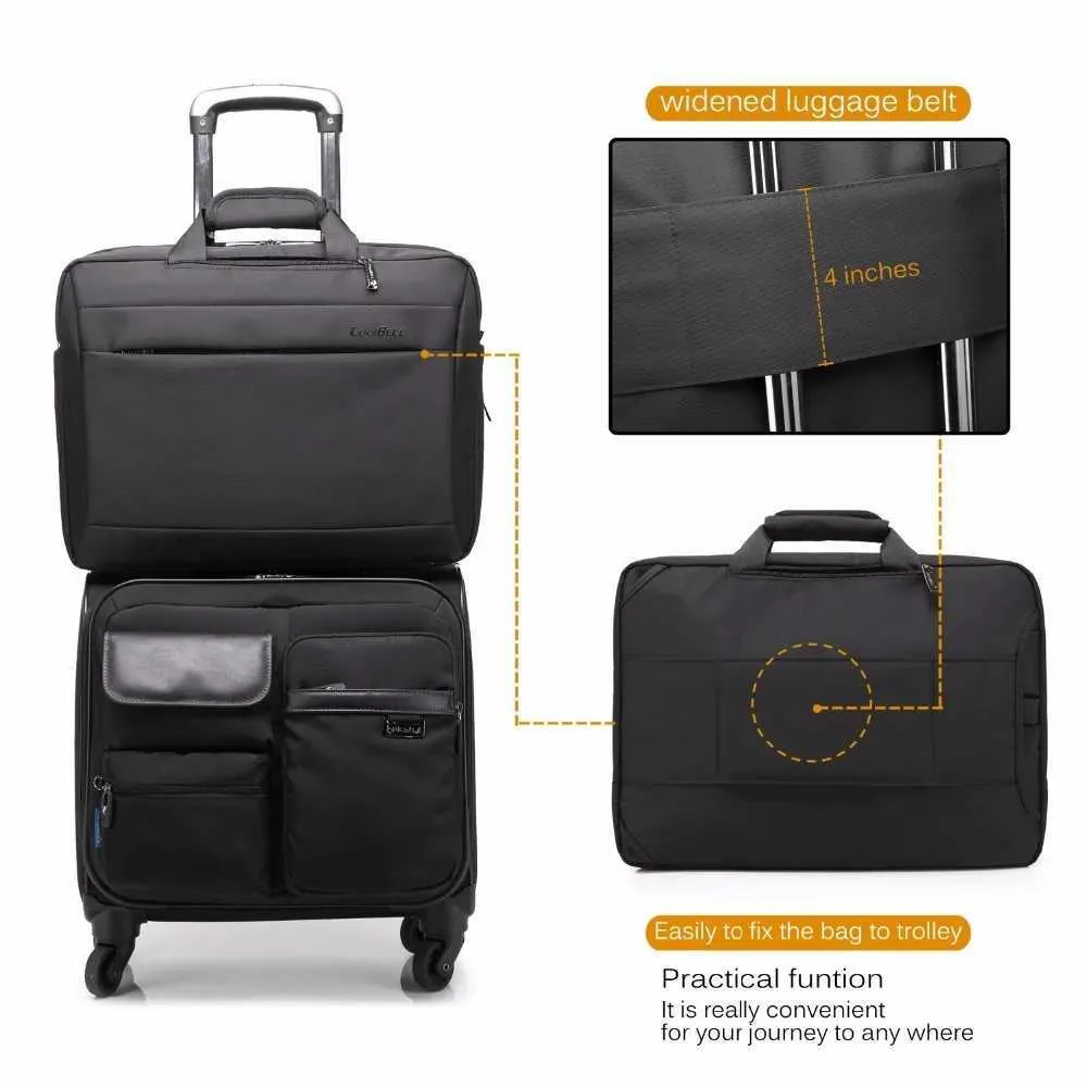 2024 Nouveau COOLBELL 17,3 pouces Sac à dos pour ordinateur portable Épaule Nylon Imperméable Anti-vol Mode Voyage Affaires Sac à dos C241031_voghion.com