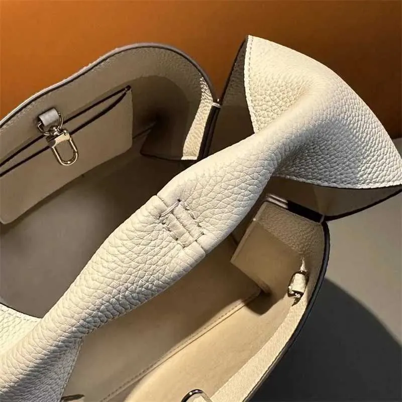 Stilvolle Handtasche Trend Minimalist Commuter Bucket Gehobene Korbtasche Damen Leder Unterarmtasche Ba241216_voghion.com