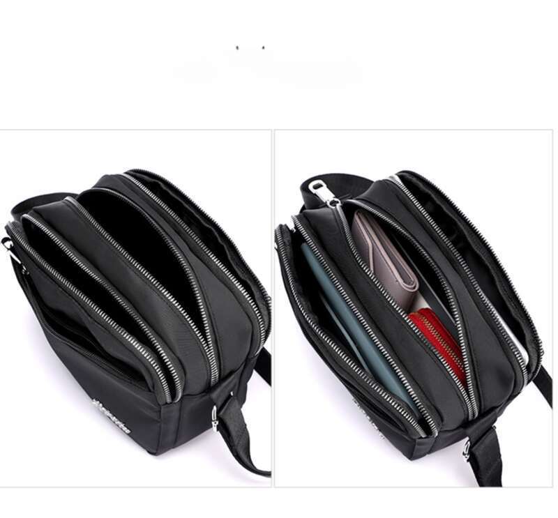 casual semplice di mezza età e anziani borsa a tracolla multistrato portafoglio aziendale, borsa per cellulare,_voghion.com