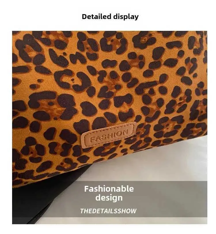 Sac à main de grande capacité pour femme, nouvelle collection automne et hiver, motif léopard, mode, haute texture, polyvalent, pour les déplacements_voghion.com
