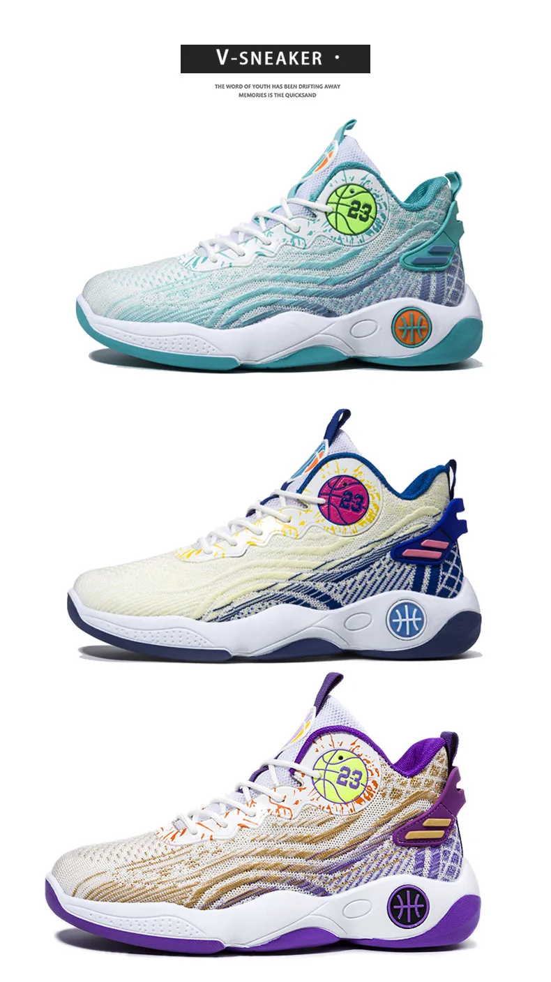 Men Sports Fashion Basketball Summer Anti Slip New Breathable And Durable Versatile Running Shoes Free Shipping Lhshoe_voghion.com