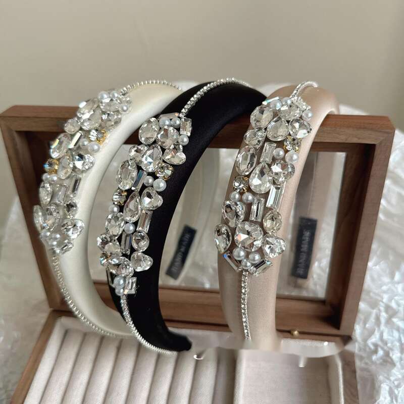 Prinzessin Ins Wind Wald Armband Für Nach Außen Licht Luxus Wasser Diamant Kopfstück Super Flash Temperament Stirnband Haar_voghion.com