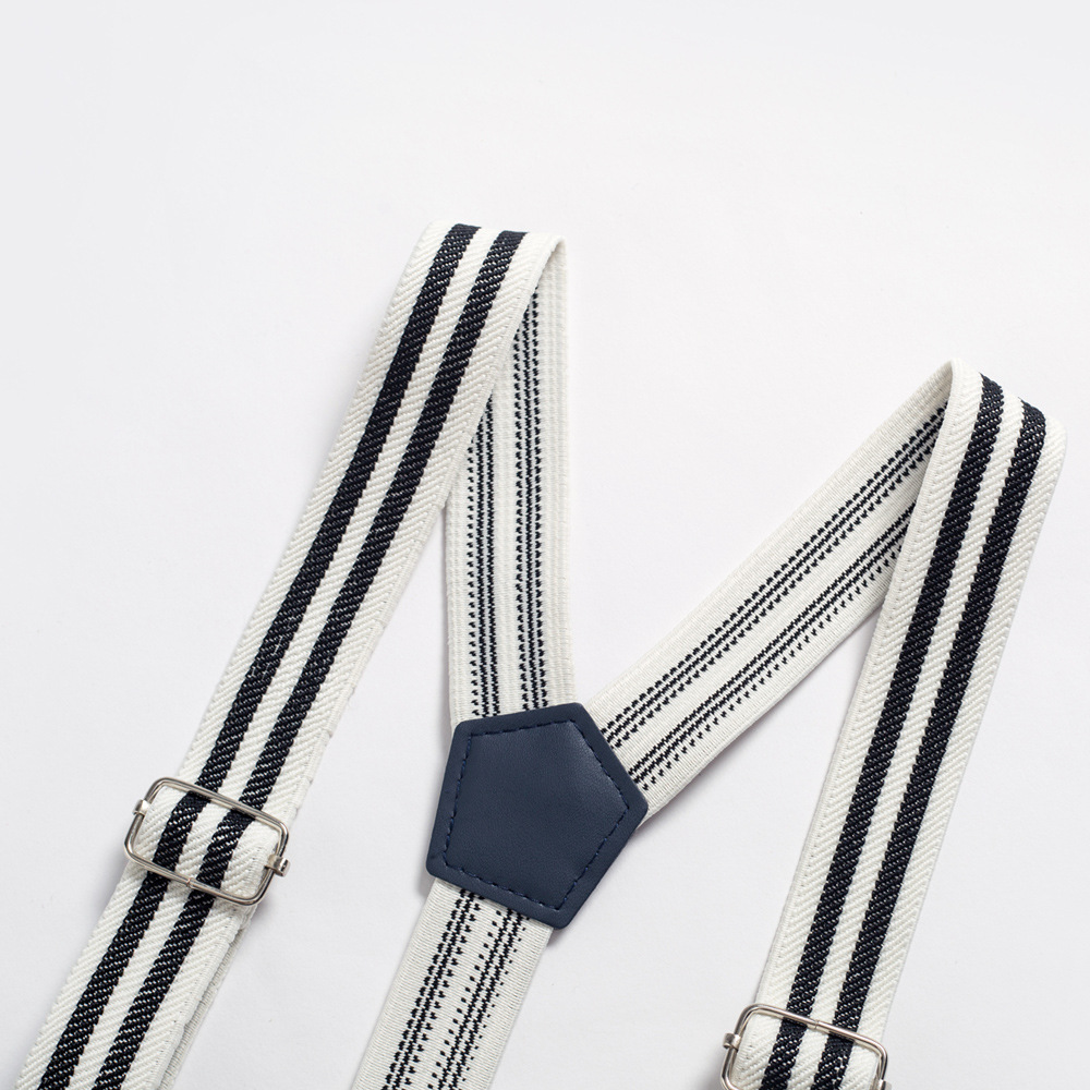 Mother&Kids Gentleman suit per neonati maschi Baby creep suit papillon bretelle set quattro pezzi_voghion.com