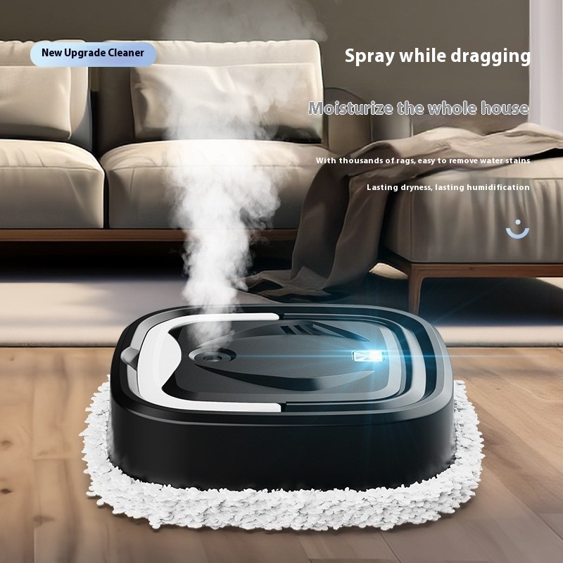 Robot barredor inteligente de doble uso, húmedo y seco, con humidificación y fregona, barredora perezosa