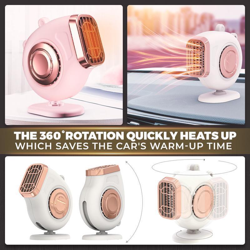 Φορητή θερμάστρα αυτοκινήτου 12V/24V Ηλεκτρικός ανεμιστήρας θέρμανσης οχήματος Οδήγηση Αποψύκτης Ηλεκτρικό στεγνωτήριο Αποθάμβωση παρμπρίζ Αποθάμβωση Αποθάμβωση_voghion.com