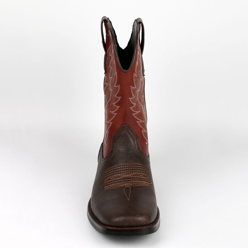 Herren Western Cowboystiefel im Retro-Stil mit gebratenem Straßenritter-Stil_voghion.com