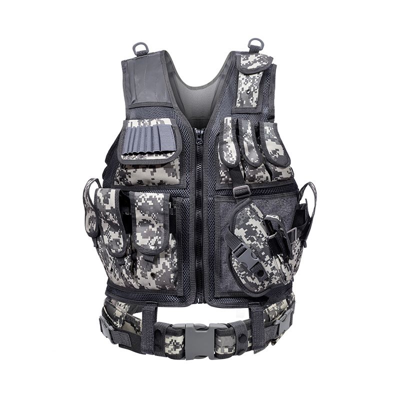 Entrenamiento militar al aire libre CS Multi-bolsillo táctico Molle Airsof Comba Armor Hombres Huning Painball Seguridad policial_voghion.com