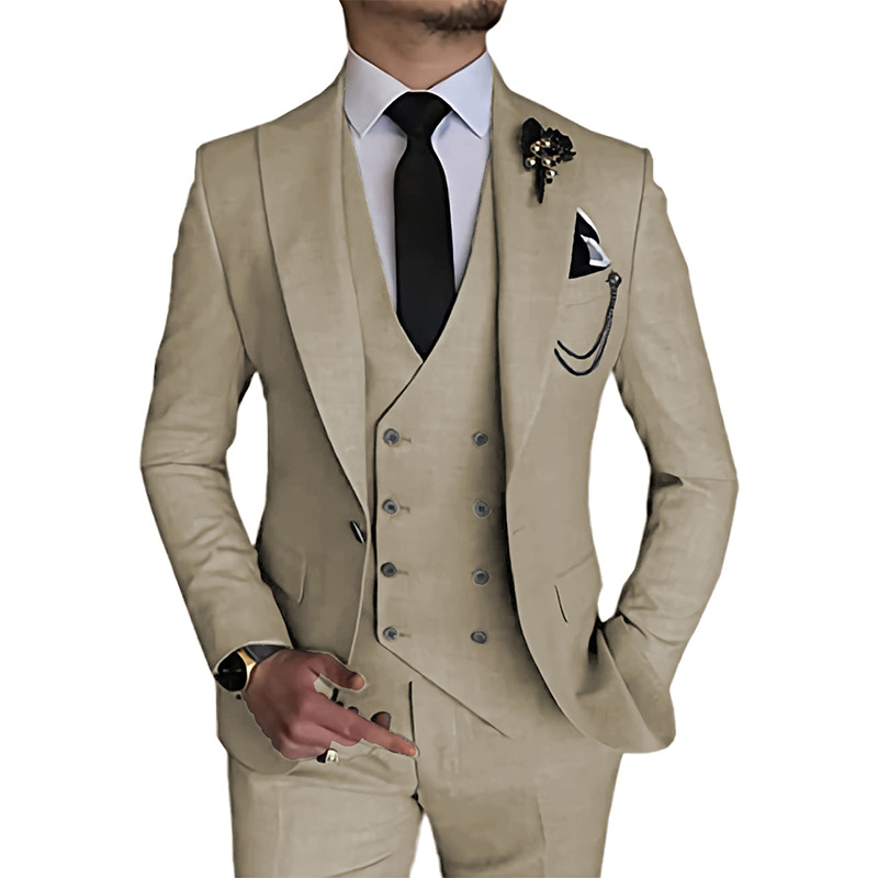 Costume d'affaires trois pièces pour hommes, costume Serge le plus vendu à travers le monde pour hommes, robe de mariée, robe de témoin du marié