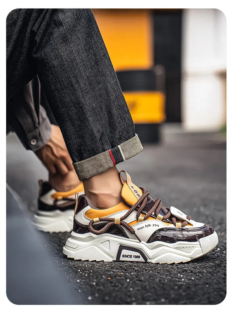 Sneakers casual uomo antiscivolo platform dad shoes alla moda_voghion.com