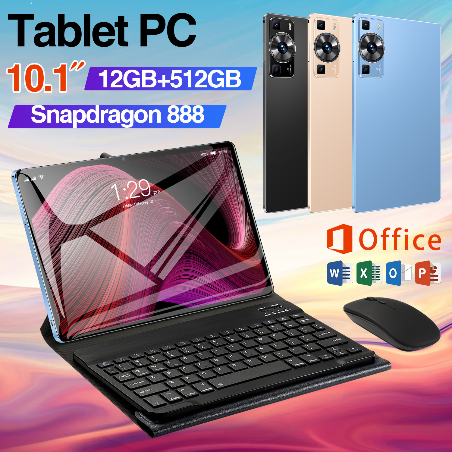 24 nouvelles tablettes 10,1 pouces Bluetooth apprentissage double carte Android appel intelligent