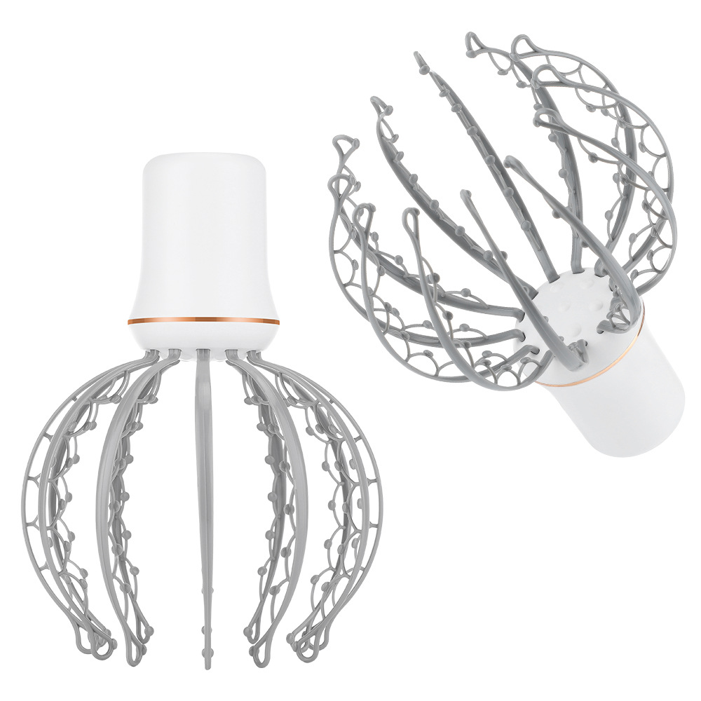 Octopus massage claw multifunctional electric head massager intelligent meridian dredging headache relief_voghion.com