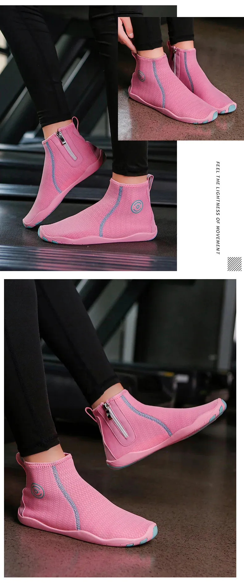 Zapatos de agua para hombre, calcetines de buceo para mujer, caña alta, descalzos, sandalias de playa, calzado acuático, zapatillas de vadeo con drenaje, para surfear y pescar_voghion.com