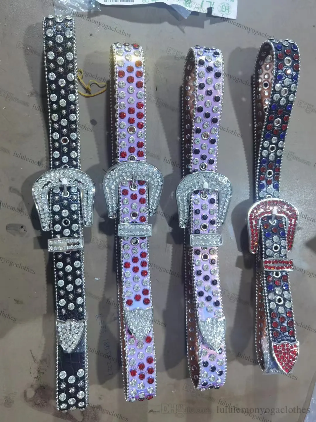 Ceinture BB de haute qualité strass bling MICHAEL femme hommes ceintures de créateur KOR cadeau d'anniversaire SACS À MAIN cintura uomo bleu_voghion.com