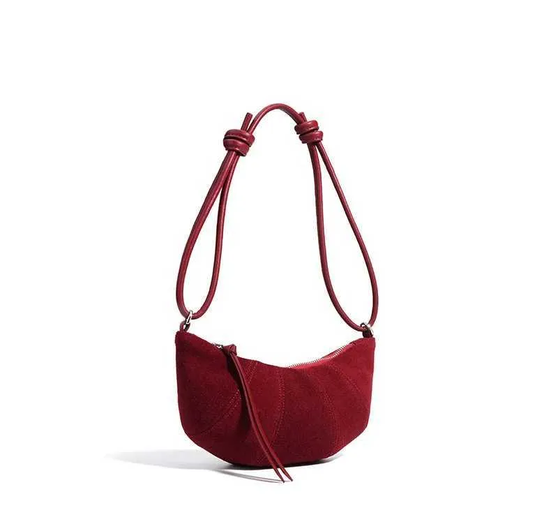 Borsa a spalla croissant da donna - elegante borsa crossbody_voghion.com