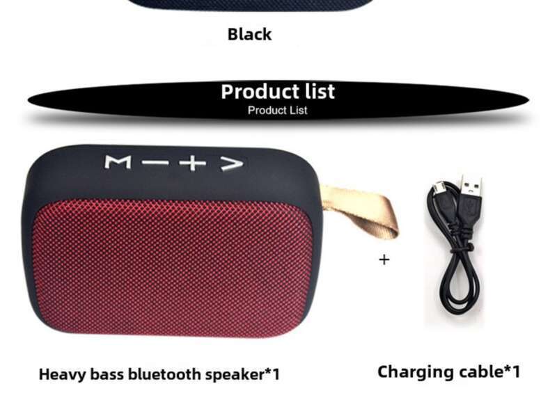 Wireless Fabric Square, USB Flash Drive, Outdoor Bike Riding, Portable Bluetooth Speaker, Gift_voghion.com