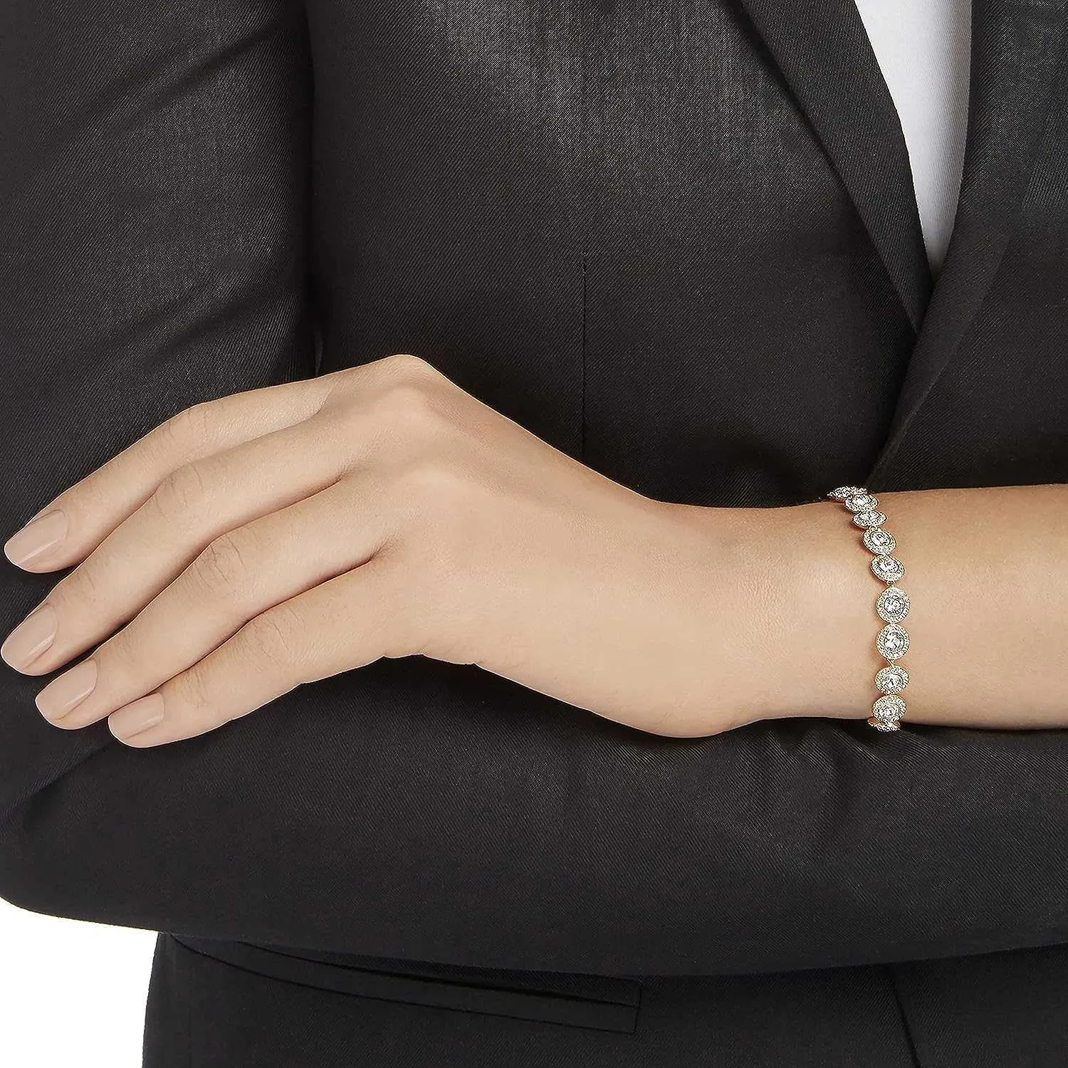 Angel Fashion Designer Bracelet, Crystal Mosan Dia Jewelry Series Rose Gold Finish_voghion.com