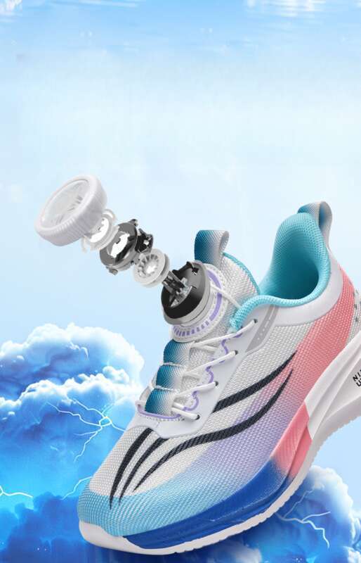 Spin Buckle Kinder Atmungsaktiv Ultraleicht Laufschuhe Carbon Platte Anti-Rutsch-Dämpfung Student Mode_voghion.com