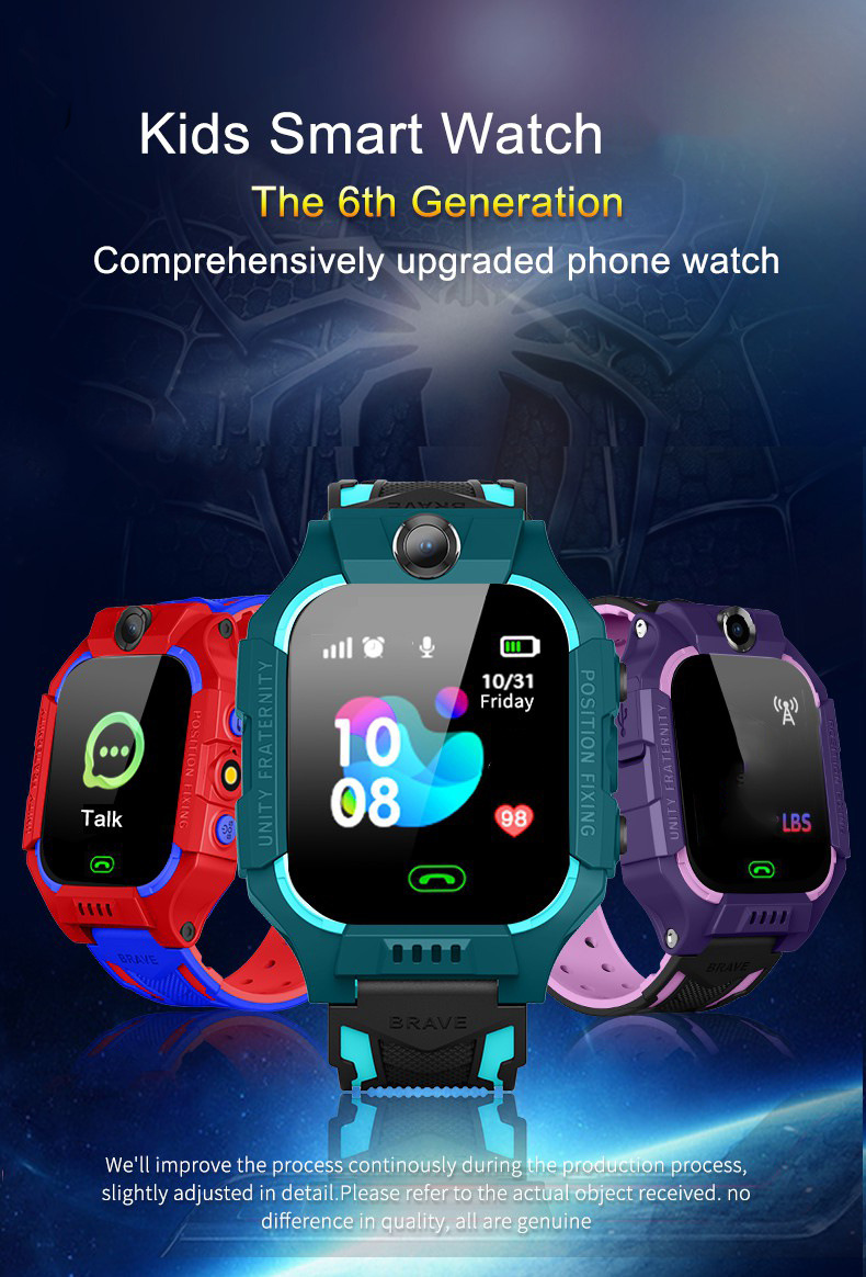 Smartwatch til børn med LBS-placering, SOS-nødknap, kamera og SIM-kort, med pædagogiske spil og forældrekontrol via app._voghion.com