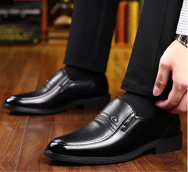 Sapatos masculinos baixos/5 cm, sapatos formais de couro com elevador, sapatos masculinos para negócios, casamento, Oxford, sapatos masculinos_voghion.com