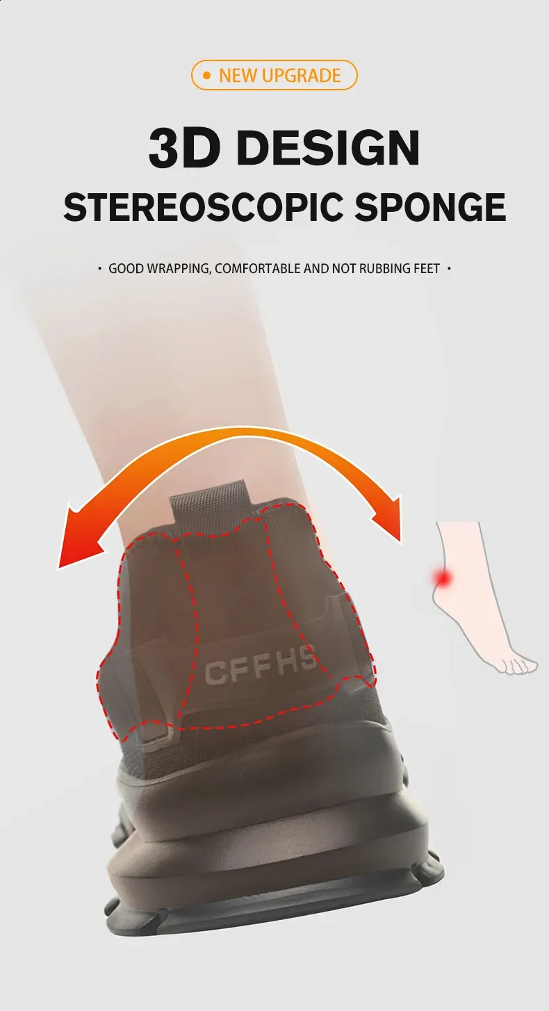 Chaussures de sécurité confortables, respirantes, anti-écrasement et anti-perforation, à semelles souples 250122_voghion.com