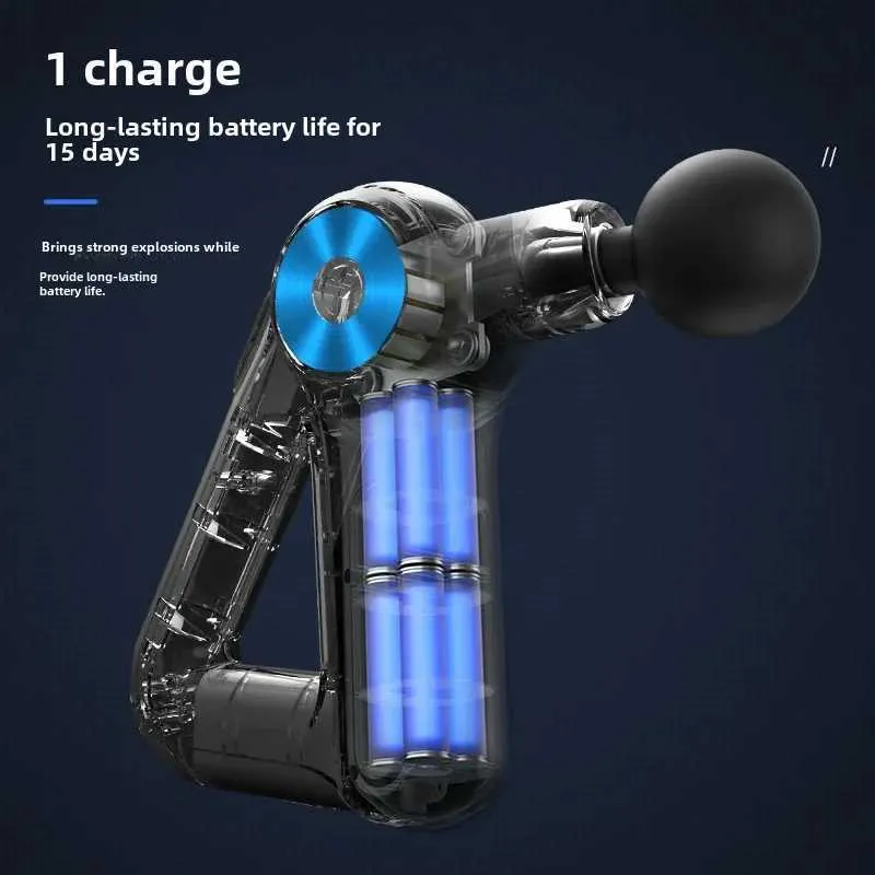 Ergonomic Massage Gun - Button Control_voghion.com