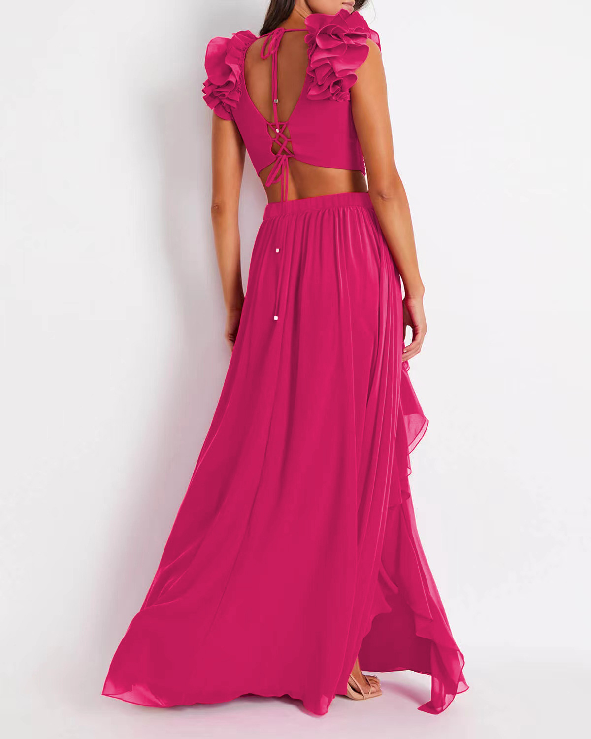 Traje de baño de cintura alta a la moda para mujer._voghion.com