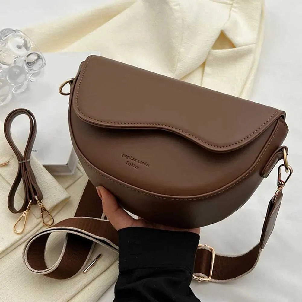 PU Leder Sattel Achselhöhle Taschen für Frauen 2023 Marke Schulter Crossbody Damen Vintage Unterarm Handtaschen Geldbörse Tasche_voghion.com