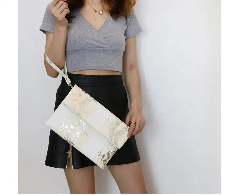 Geantă de mână personalizată, pliabilă, din piele PU, cu clutch de struț, cu breloc, pentru petreceri de seară, 240924_voghion.com