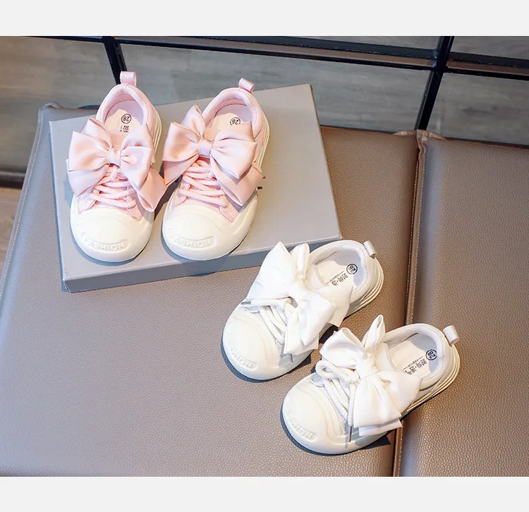 Piger Sport med Sommerfugleknuder Børn Småbørn Skridsikre Tykke Bund Cutefeet Sneakers Børn Hook and Loop Casual_voghion.com