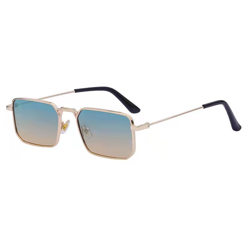 Unisex Square frame men's sunglasses Steampunk sunglasses Women's fashion trend Metal sunglasses_voghion.com