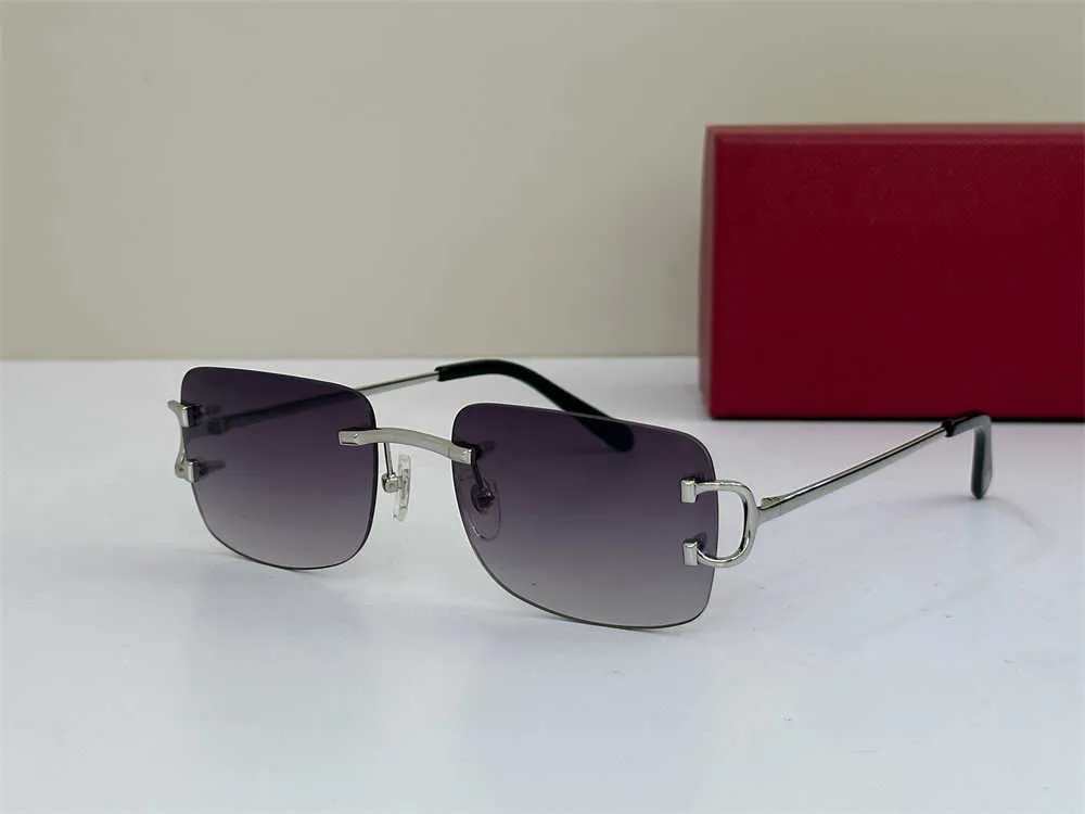 Männer Designer Sonnenbrillen Outdoor Fashion Zonnebril Frauen Vintage Rahmenlose Quadratische Kleine Randlose Brille Antireflex_voghion.com