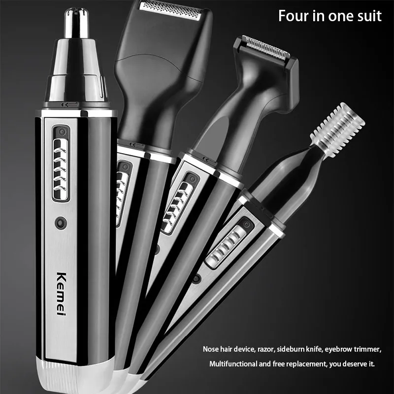 4-in-1 Rechargeable Trimmer For Men/women's Facial Hair Grooming_voghion.com
