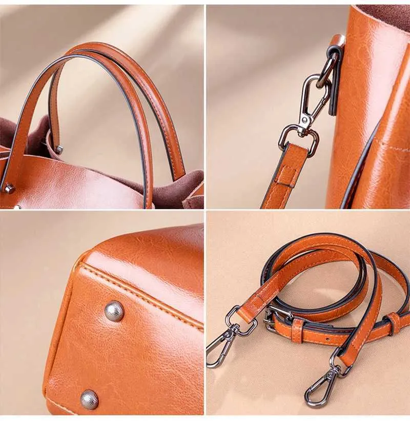 Dames handtas van echt leer in cowboy stijl als schoudertas_voghion.com