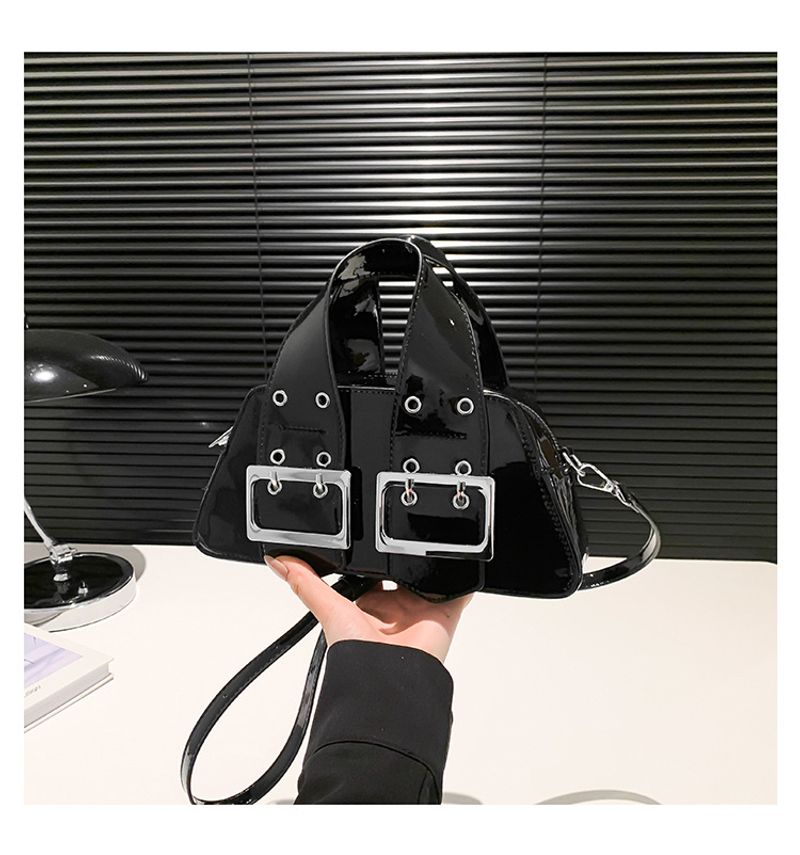 Damen 2024 Neue supermodische tragbare kleine quadratische Tasche Koreanische Ausgabe glänzende Premium strukturierte_voghion.com