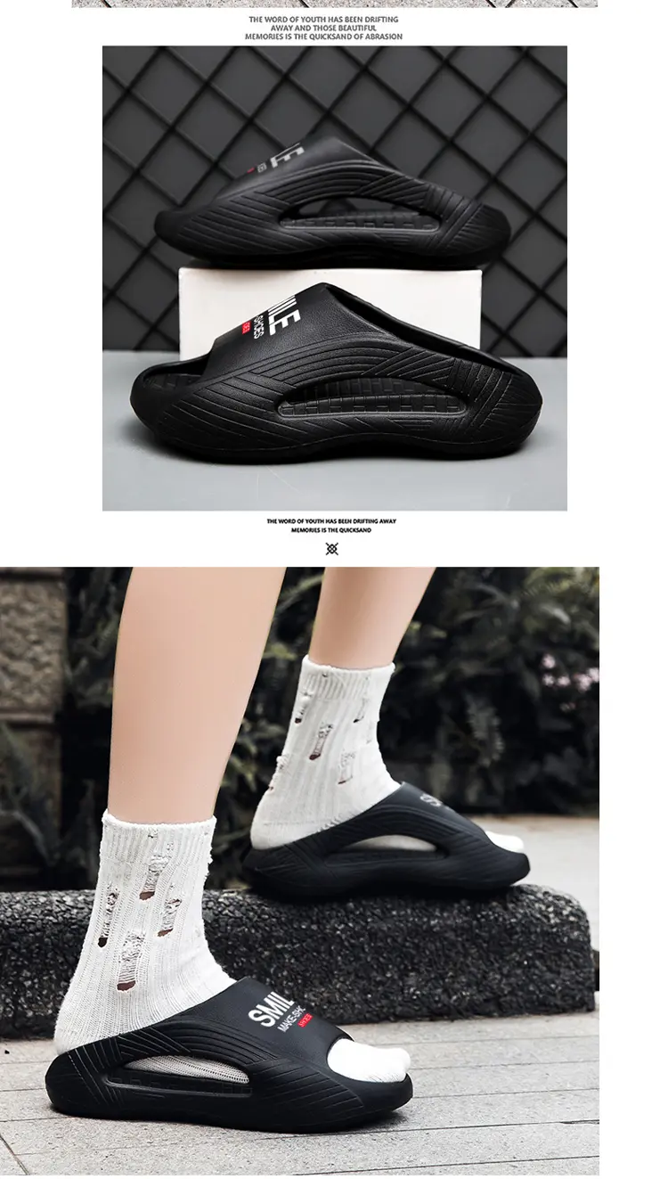 Pantofole da uomo con una sola parola, pantofole da spiaggia per esterni_voghion.com